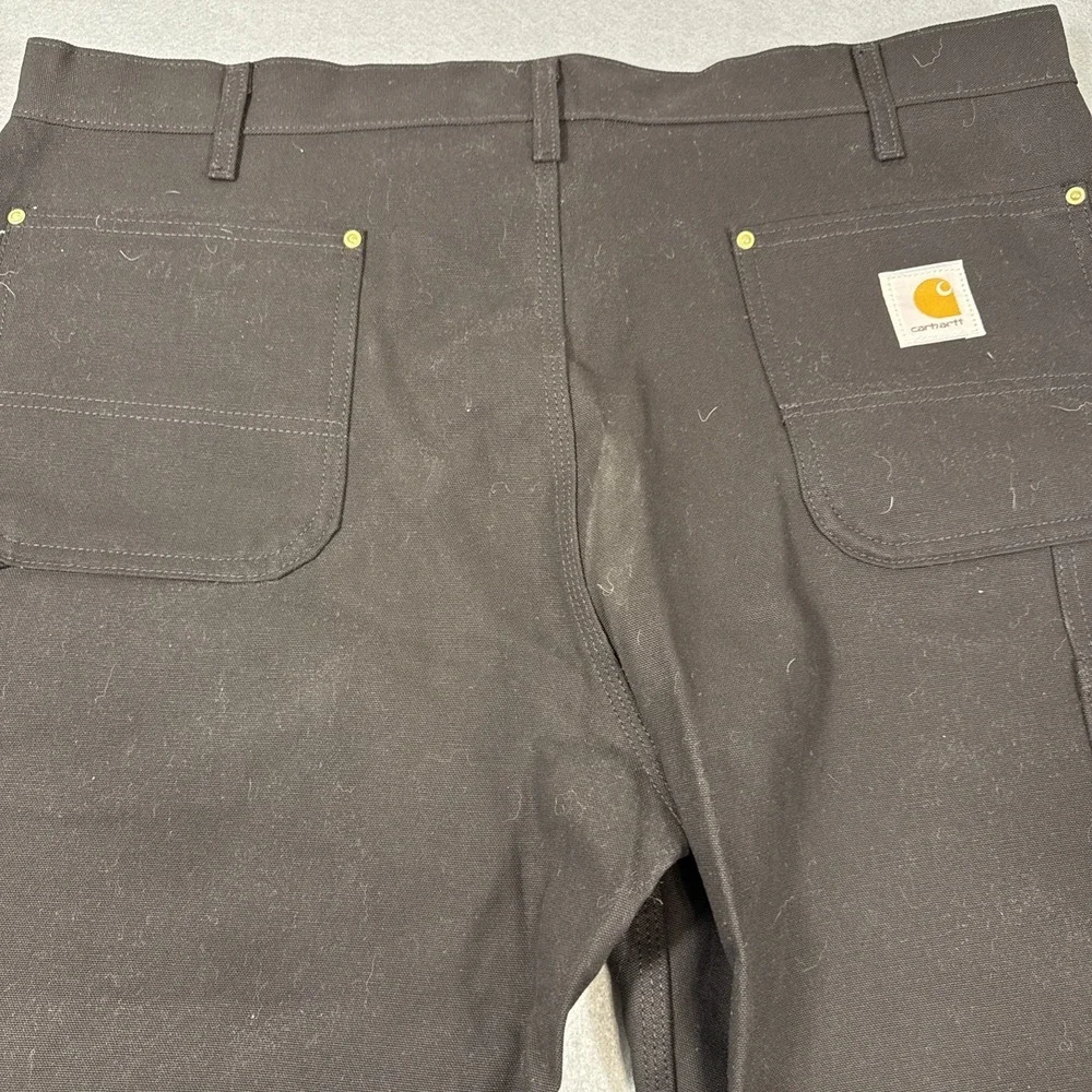 PANTS DOUBLE KNEE Carhartt B01 Mens 40x30 Black Loose Workwear Union MADE NWOT